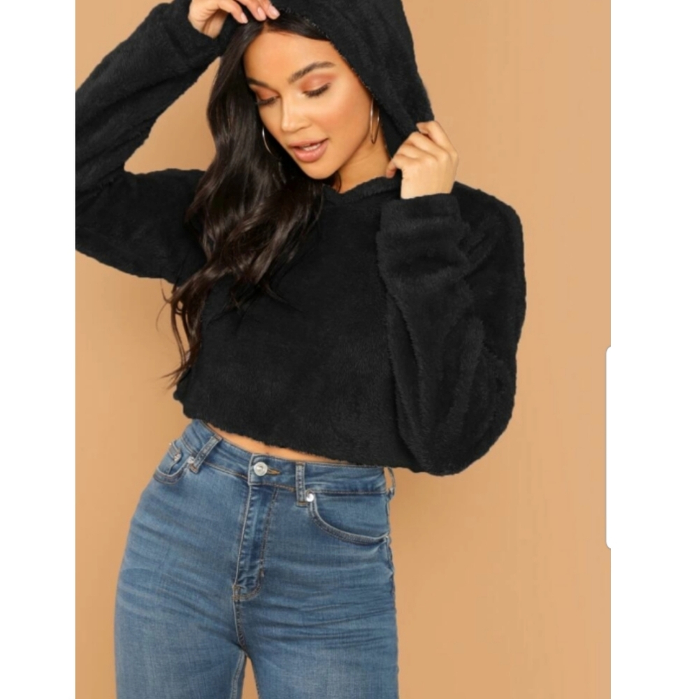 🍂 Crop Teddy Hoodie 🍂